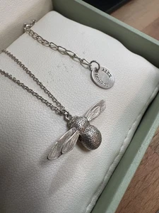Alex Monroe highly sought after BABY BEE Necklace In Silver RRP £130 - Picture 1 of 8