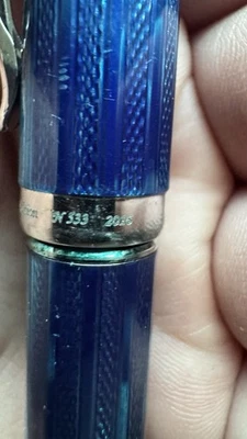 Pluma Estilográfica Edición Limitada 2016 N533 Xezo Azul Incógnito, F Nuevo en Caja Platino Foto 1 de 4