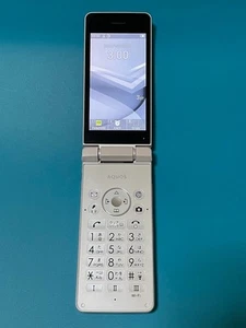 SHARP AQUOS Keitai 4 A205SH/A206SH Android Flip Phone White Unlocked From Japan - Picture 1 of 20