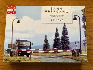 Busch 6040 HO/OO Gauge - Level Crossing for Model Railways NIP - Picture 1 of 2