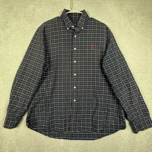 Ralph Lauren Custom Fit Plaid Button Down Shirt Men XL Red Pony Logo - Picture 1 of 8