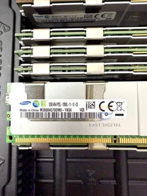 Samsung M386B4G70DM0-YK04 32GB 4Rx4 PC3L-12800L LRDIMM DDR3 ECC Server Memory - Image 1 of 3