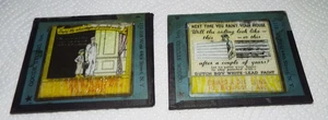 2 ANTIQUE DUTCH BOY LEAD PAINT 4"X 3 1/2" COLORED GLASS NEGATIVES READ!! - Picture 1 of 9