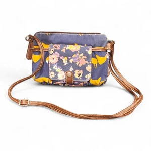 Union Bay Women Multicolor Fox Print Crossbody Purse Small Handbag 8" x 6" - Picture 1 of 8