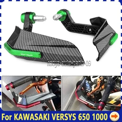 NEW For KAWASAKI VERSYS 650 1000 CNC Handguard Handlebar Windshield Protector Foto 1 de 4
