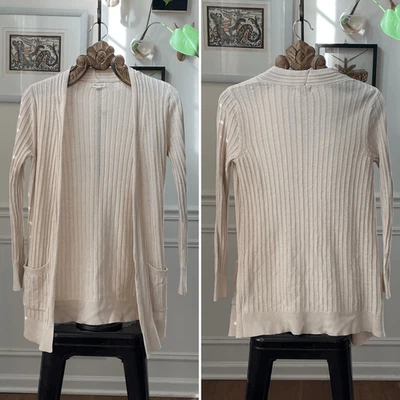 Urban Outfitters Silence + Noise Cream Cotton Cardigan Sweater XS - Image 1 of 4