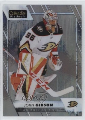 2023-24 O-Pee-Chee Platinum Arctic Freeze /99 John Gibson #116 - Image 1 of 2