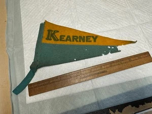 OLD Antique Vintage Wool Pennant Kearney College Nebraska - Picture 1 of 5