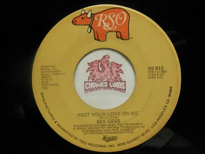 BEE GEES: Rest Your Love On Me / Too Much Heaven, 45 RPM VG (J7) - Image 1 of 2