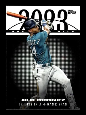 2024 Topps Julio Rodriguez 2023 Greatest Hits #23GH-17 Seattle Mariners - Image 1 of 2
