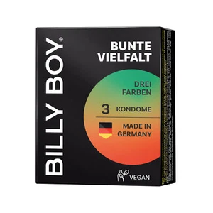 Condones Billy Boy colorida variedad condones de colores paquete de 3 máquinas expendedoras - Imagen 1 de 1