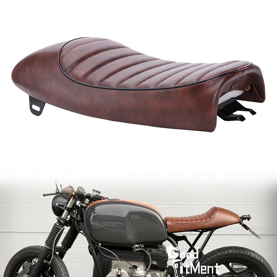 For Honda CB Yamaha SR Suzuki GS Motorcycle Cafe Racer Seat Vintage Hump Saddle Foto 1 de 4