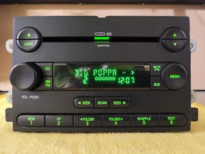 GENUINE FORD Five Hundred 500 6 Disc MP3 CD Player Radio 6G1T-18C815-AC OEM - Picture 1 of 10