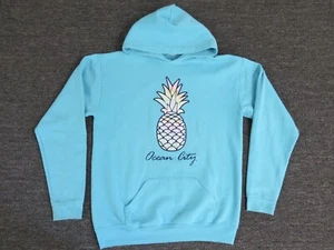 Ocean City MD Hoodie Youth XL Green Long Sleeve Pullover Sweatshirt Pineapple - Picture 1 of 11