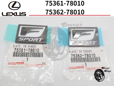 LEXUS genuine OEM FACTORY FENDER F-SPORT EMBLEM SET 2015-2017 NX200T NX300H New - Image 1 of 4