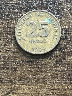 1999 Philippines 25 Sentimo Actual Coin TK7990* - Image 1 of 3