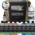 Pouring Masters 8-Color Metallic Ready To Pour Acrylic Metallic Pouring Paint Se
