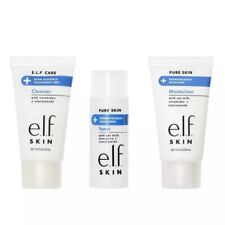 elf Pure Skin Back to Basic Mini Kit ~ Cleanser Toner Moisturizer ~ Travel Size