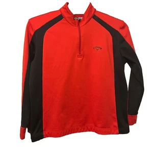 Pullover de golf Callaway para hombre con cremallera de cuarto rojo negro talla XXL - Imagen 1 de 6