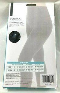 Black Control Leggings Sensational Slimming Effect Body Essentials Sides XXL - Picture 1 of 6