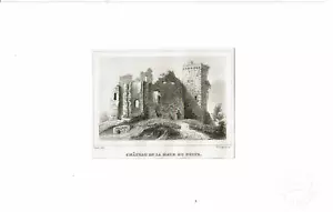 Gravur CHATEAU DE LA HAYE DU PUITS Ärmel Rauch Malerischer Reiseführer 1830 - Bild 1 von 2
