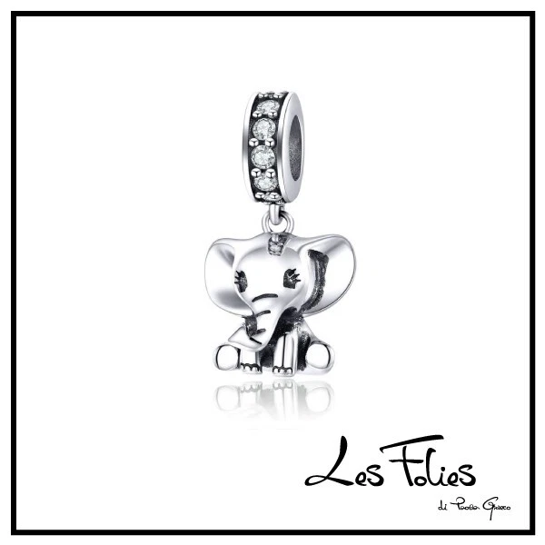 Charm Baby Elefante Dumbo in argento 925 - Les Folies - Immagine 1 di 4