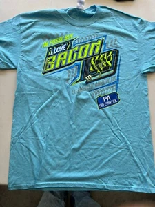 Maglietta Brady Bacon 2014 PA Speedweek I'm Posse But I Love Bacon 99 Sprint Car XL - Foto 1 di 5