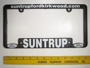 DEALER License Plate Frame SUNTRUP FORD Kirkwood MO Z214b - Picture 1 of 1