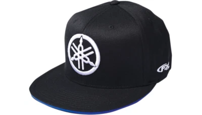 NEW FACTORY EFFEX 17-88290 Yamaha Fork Flexfit Hat - Black - S/M - MOTORCYCLE - Image 1 of 2