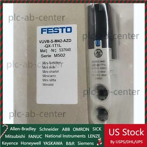 US FREE TAX New FESTO VUVB-S-M42-AZD-QX-1T1L 537640 Solenoid Valve In Box - Picture 1 of 4