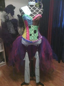Sally inspiriert Korsett Couture Kostüm, Damen Halloween Kostüme, Cosplay, L - Bild 1 von 5