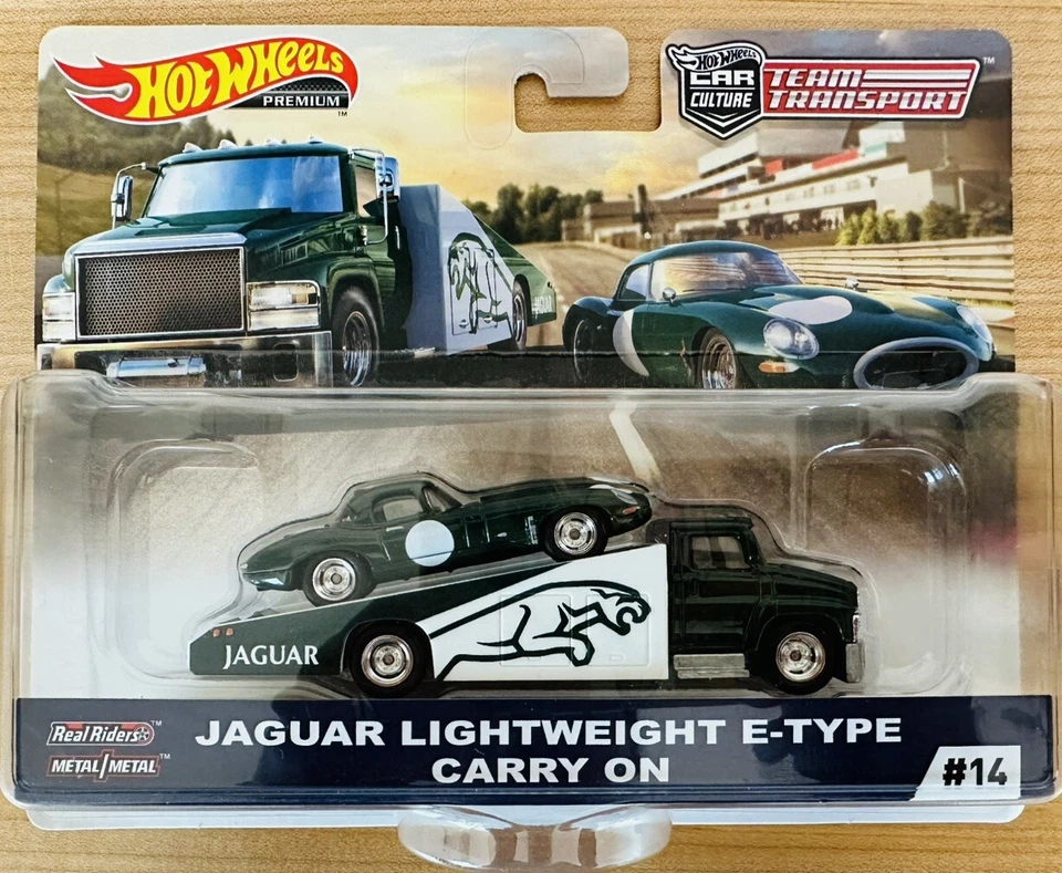 2019 Hot Wheels Car Culture Team 14 Jaguar Lightweight E-type Carry on