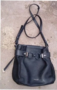 Ladies black leather shoulder bag RADLEY London 23 H x 20 W x 8 D cms - Picture 1 of 4