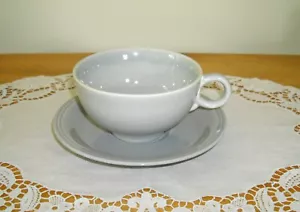 Vintage Universal Ballerina Gray Teacup + Homer Laughlin CARNIVAL Saucer Set ~ - Picture 1 of 7