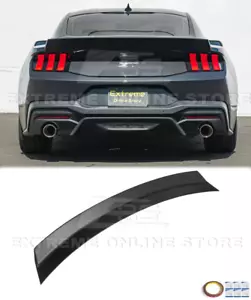 Rear Spoiler Wing For 24-Up Ford Mustang S650 MATTE BLACK Trunk Lid Ducktail New - Picture 1 of 22