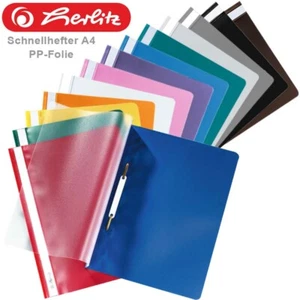 Herlitz Schnellhefter DIN A4 PP Schulschnellhefter Plastikhefter Sichthefter - Bild 1 von 15