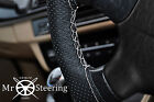 PERFORATED LEATHER STEERING WHEEL COVER FOR MERCEDES T2 711 86+ WHITE DOUBLE STT