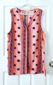 Vintage Maggie Sweet Bohemian Tunic Top, Size Medium, Womens MADE IN USA. - Picture 1 of 4