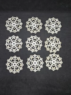 7 Vintage French Provincial Hollywood Regency Drawer Backing Plates - Image 1 of 4