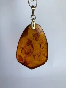 Colgante ÁMBAR BÁLTICO NATURAL ANTIGUO plata 875 URSS - Imagen 1 de 10