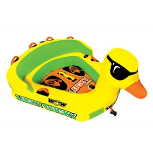 Wow Watersports Lucky Ducky 2 Person Inflatable Towable Water Ski Tube 19-1040 - Picture 1 of 4