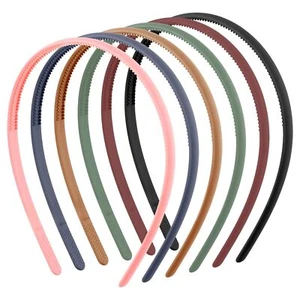 6 Pcs Plastic Thin Headbands for WomenHead Bands for Women's Hair Non SlipCan... - Picture 1 of 7