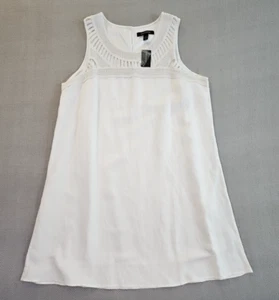 Ashley Stewart Lace Crochet Lined Cotton A-Line Dress Women's 16 NWT Sleeveless - Picture 1 of 13