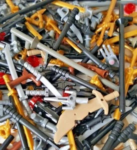 LEGO Weapons Mix Swords Guns x20 qty - Ninjago Star Wars Knights Pirates - Picture 1 of 1