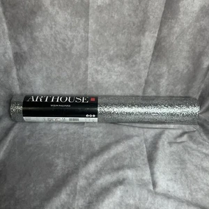 Arthouse Wallpaper Sequin Sparkle Silver  Pattern 900900 6.56 Yards By 20.9 In - Picture 1 of 6