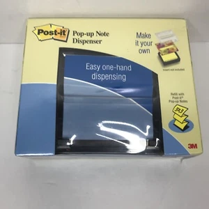 Post-it Clear Top Pop-up Note Dispenser for 3 x 3 Self-Stick Notes Black/Clear - Picture 1 of 6