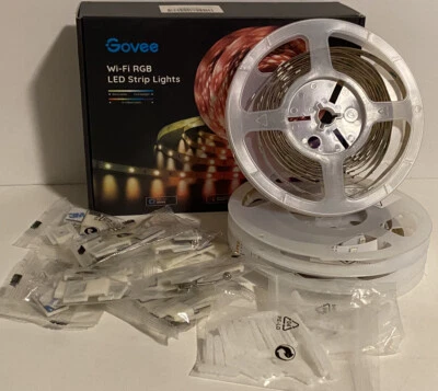 Govee 智能 LED 灯条 45 + 英尺 LED 灯条仅(附加)阅读 — 第 1/4 张图片