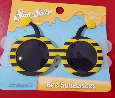 Sun-Staches Kid's Bee Sunglasses: Can Be Used for Costume Party Shades - Image 1 of 2