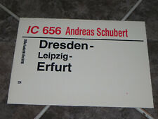 ZLS DB IC 656 / 657 "Andreas Schubert" Dresden-Erfurt u.z.