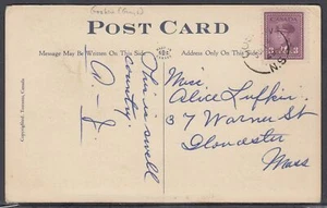 Canada - 14 luglio 1949 Goshen, NS anello diviso annullo su cartoncino - Foto 1 di 2